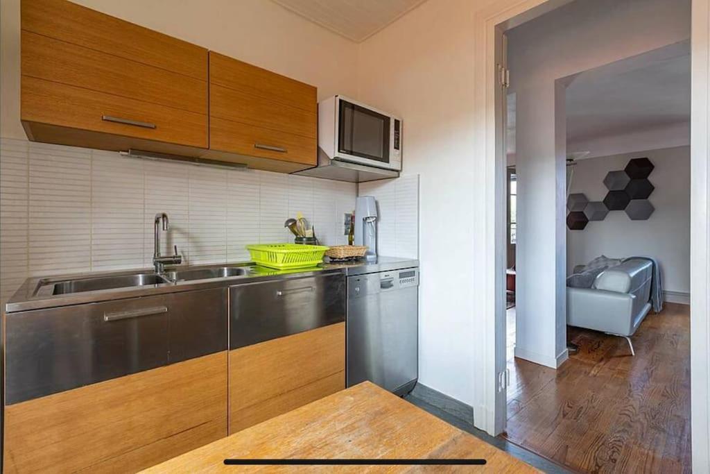 Exceptionnel 3 Pieces Art Deco En Dernier Etage Avec Garage Prive Centre Biarritz Apartment Luaran gambar